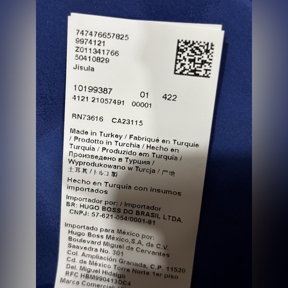 Hugo Boss Jisula Collarless Ponte Career Classic Blazer SZ 4 - Picture 8 of 9